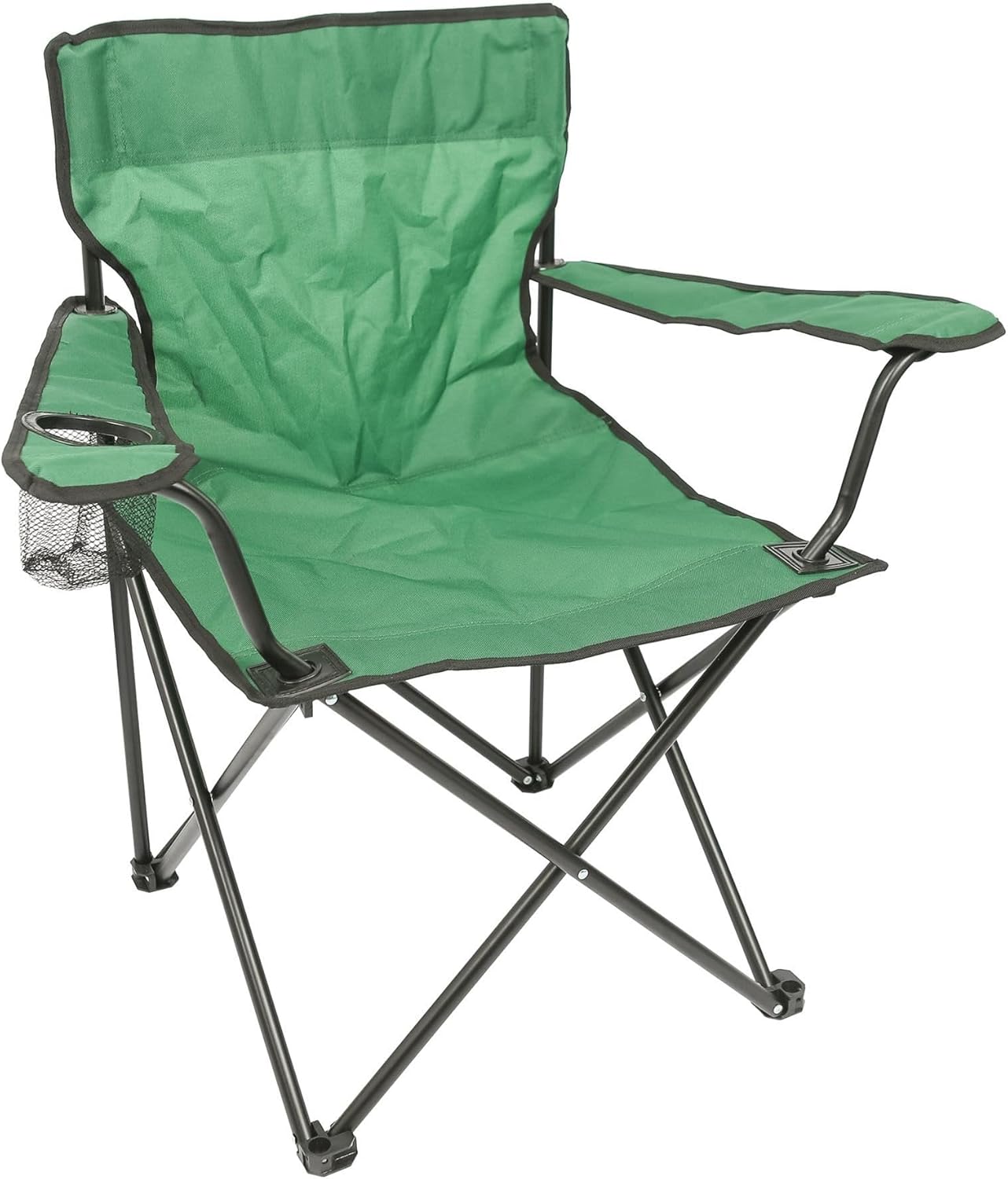 Folding Camping Chairs Pack of 4 Green Canvas Outdoor Seats