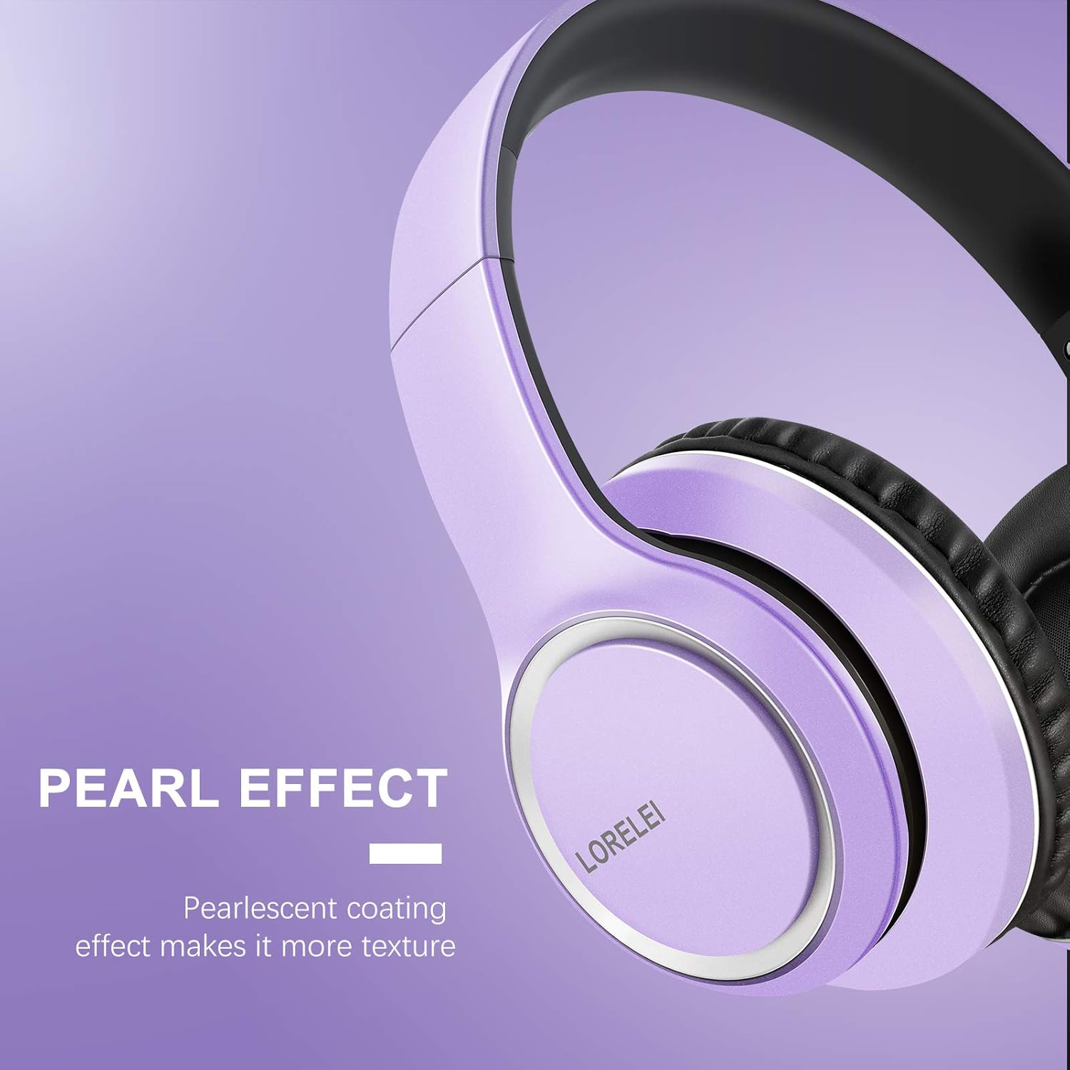 Wired Over Ear Headphones Mic Foldable 3.5mm Stereo Headset