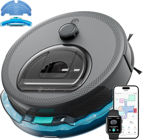 Robot Vacuum Mop 5000Pa LiDAR Mapping WiFi Alexa Pet Hair