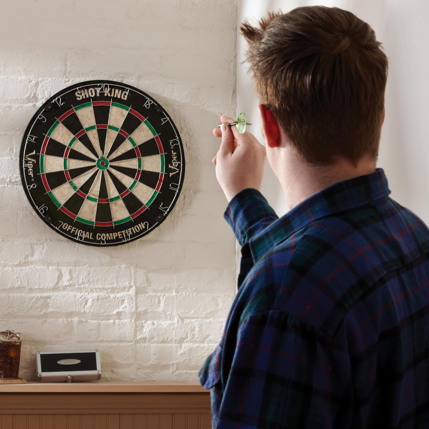 Bristle Dart Board Set Steel Tip Darts Staple Free Regulation