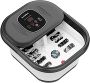 Foldable Foot Spa Bath Heat Bubble Shiatsu Rollers Pedicure