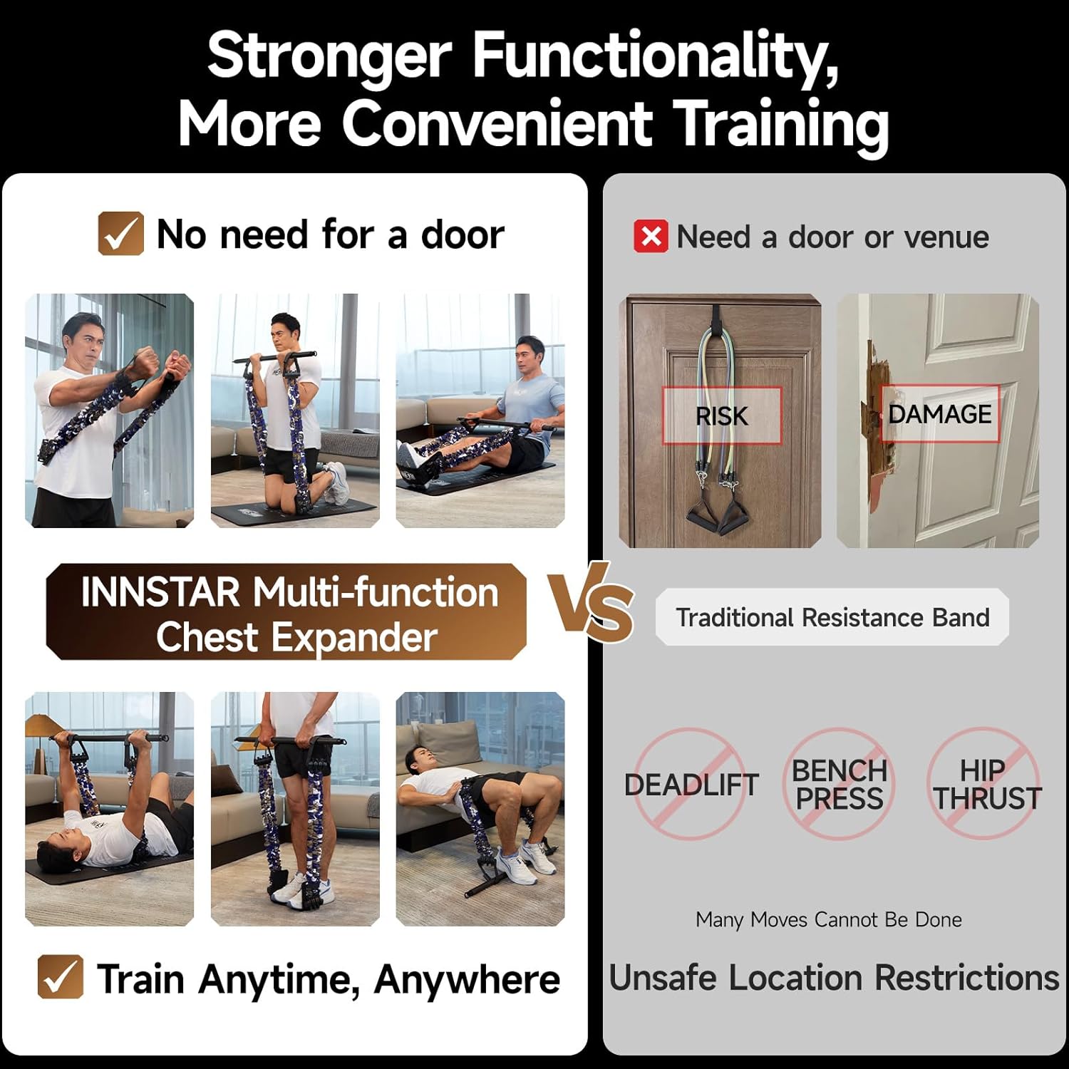 Adjustable Bench Press Resistance Bands Push Up Trainer