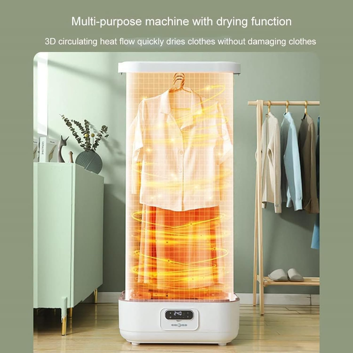 Automatic Clothes Dryer Steamer Vertical Garment Wrinkle Remover