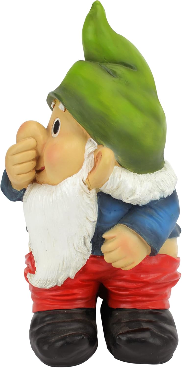 Funny Naughty Garden Gnome Mooning Resin Outdoor Lawn Decor