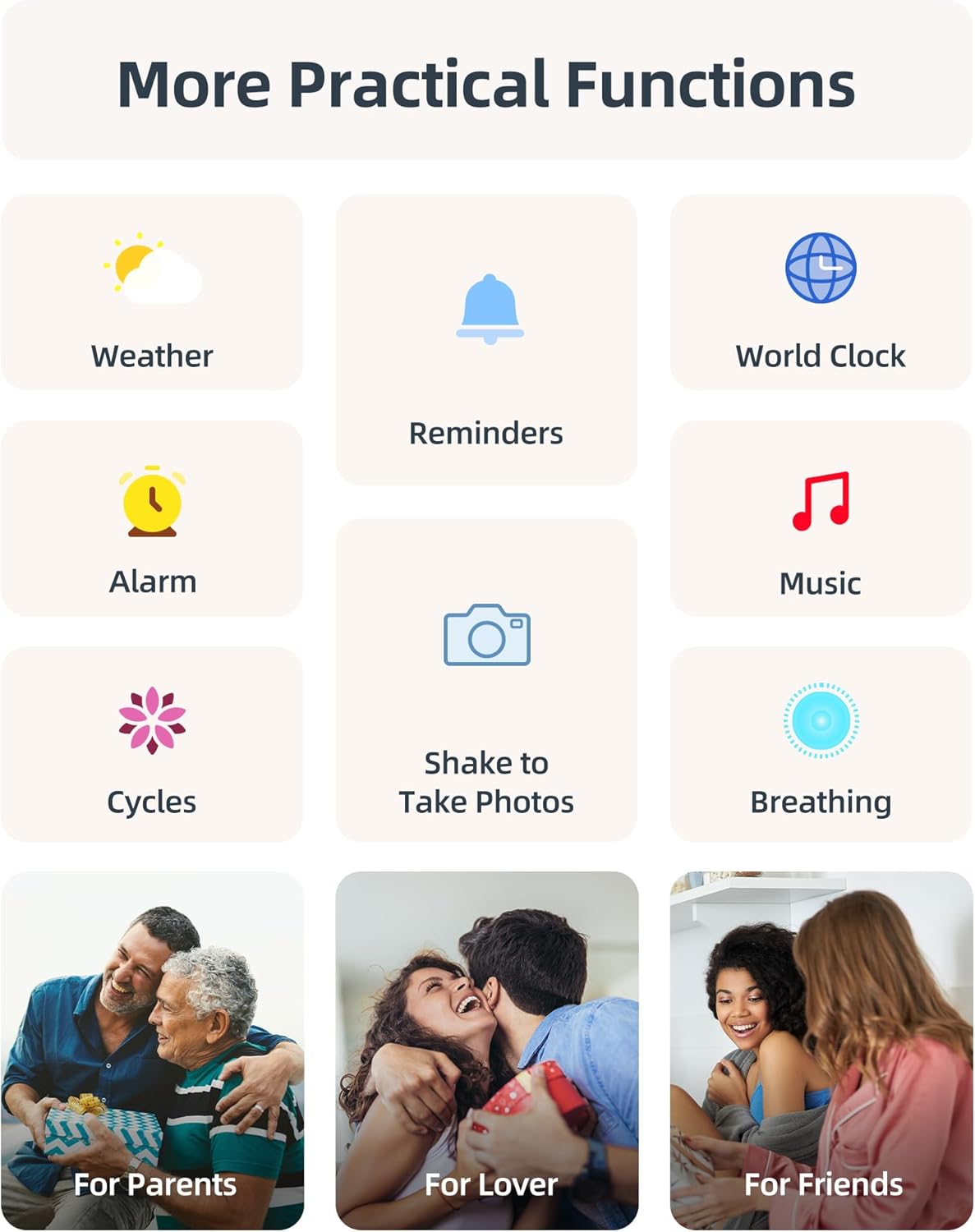 Womens Swim Smart Watch Bluetooth Call Rose Gold 44mm