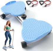Waist Twisting Board Fitness Machine w/ Resistance Bands Core Trainer