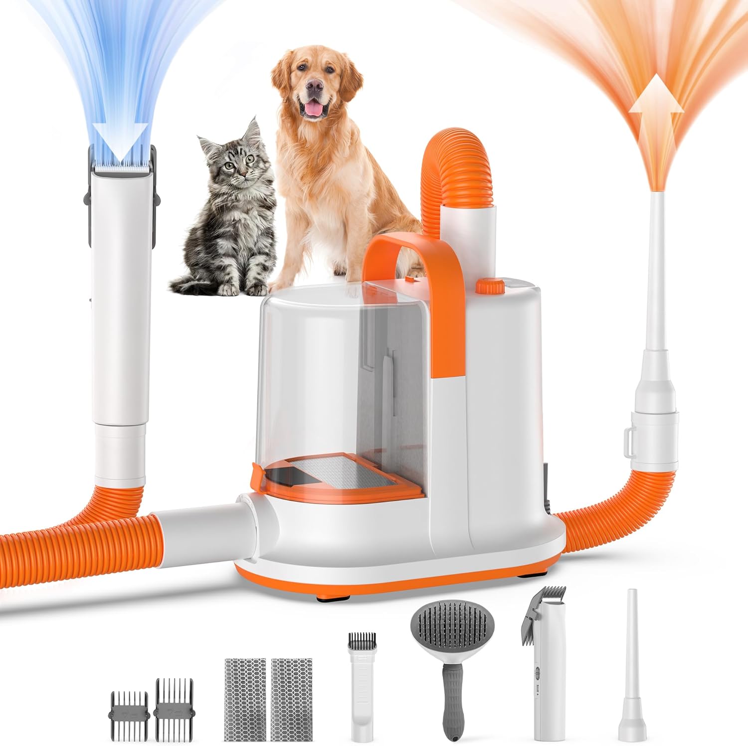 Dog Grooming Vacuum Kit 13KPa Dryer Clippers Set