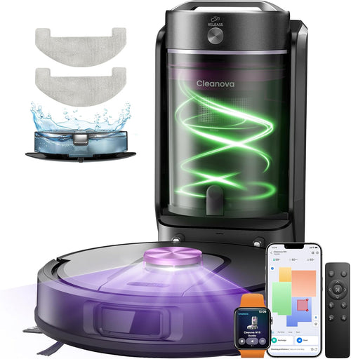 Robot Vacuum Mop 10000Pa Bagless Self Empty LiDAR Mapping App