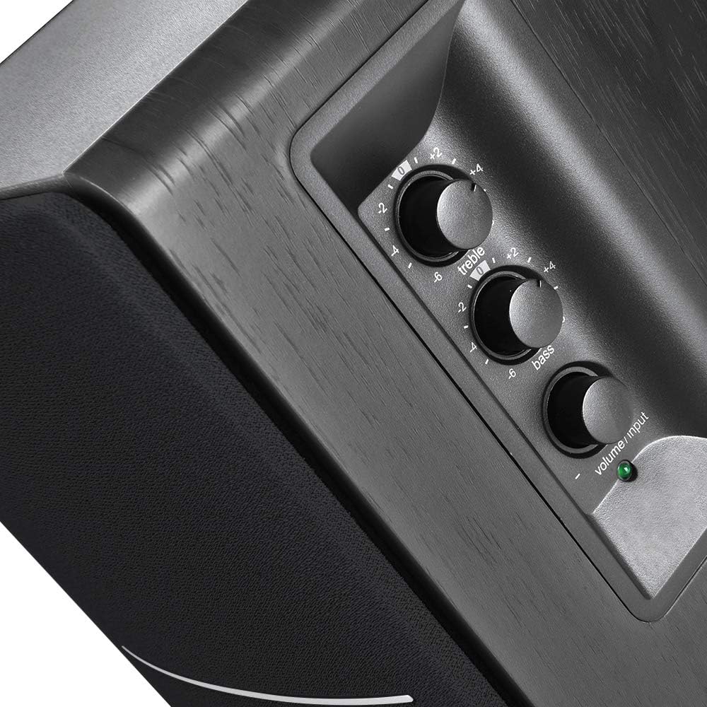 Bluetooth Bookshelf Speakers 42W HiFi Optical RCA Studio Sound