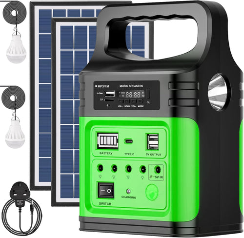 20000mAh Solar Power Bank Station 12V Portable Generator USB C
