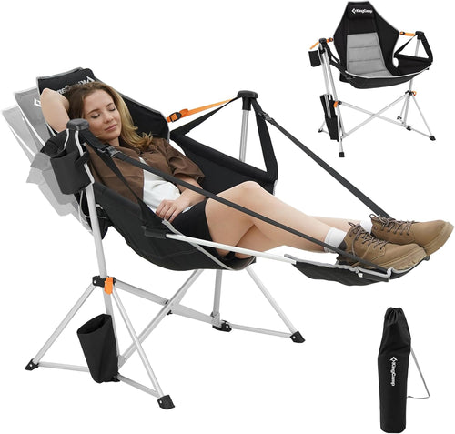 Hammock Camping Chair Swing Folding Seat with Footrest