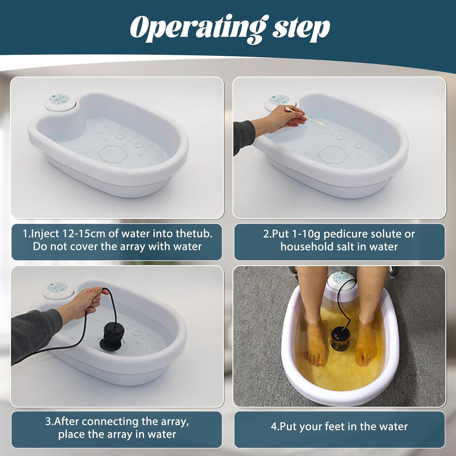 Ionic Foot Spa Detox Bath with Heat Basin Foot Soak Relax Therapy