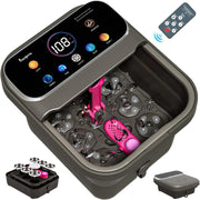 Collapsible Foot Spa Massager Heat Remote 24 Shiatsu Balls