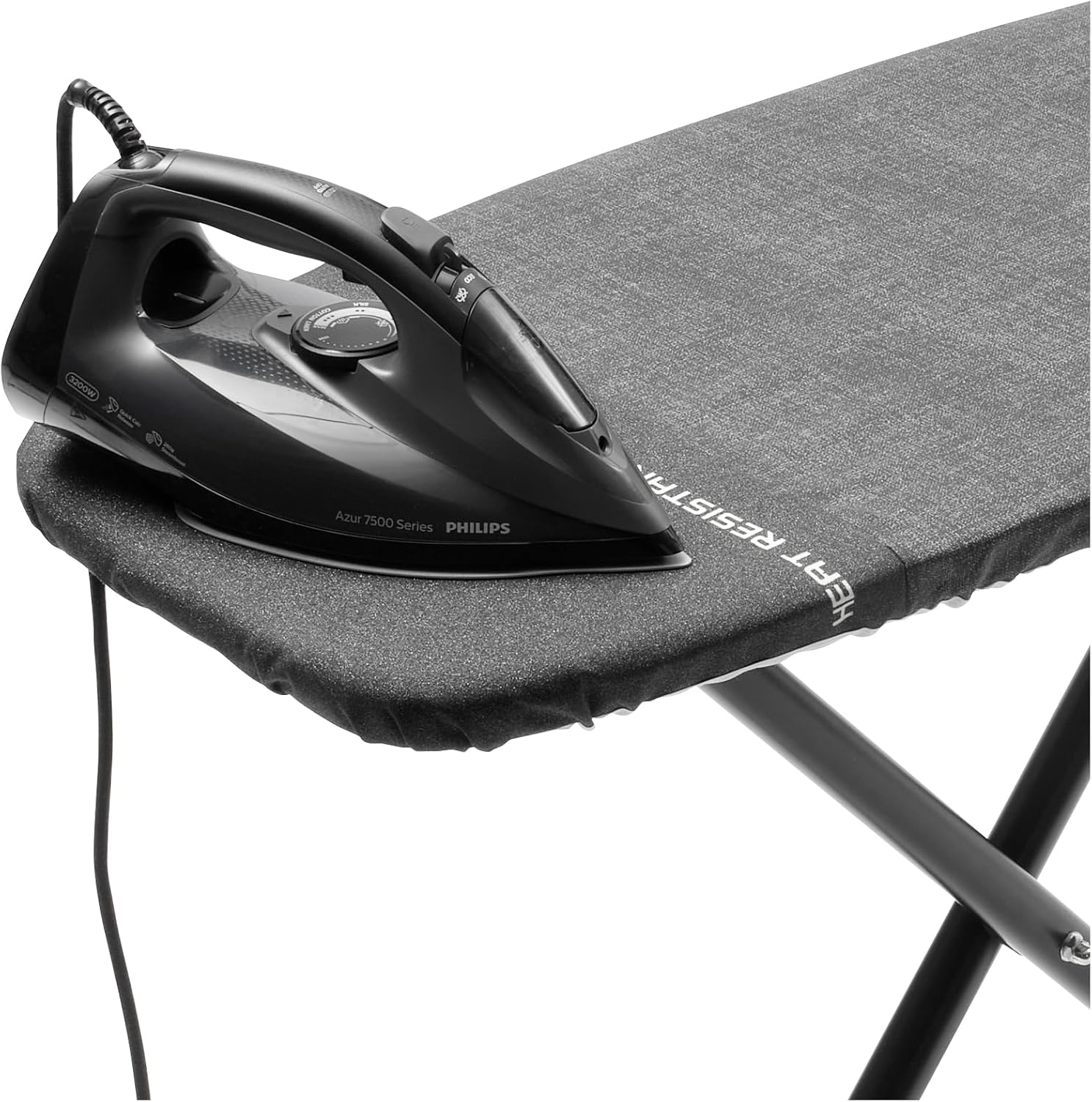 XL Ironing Board 135x45cm Wide Foldable Iron Table Heat Resistant Zone