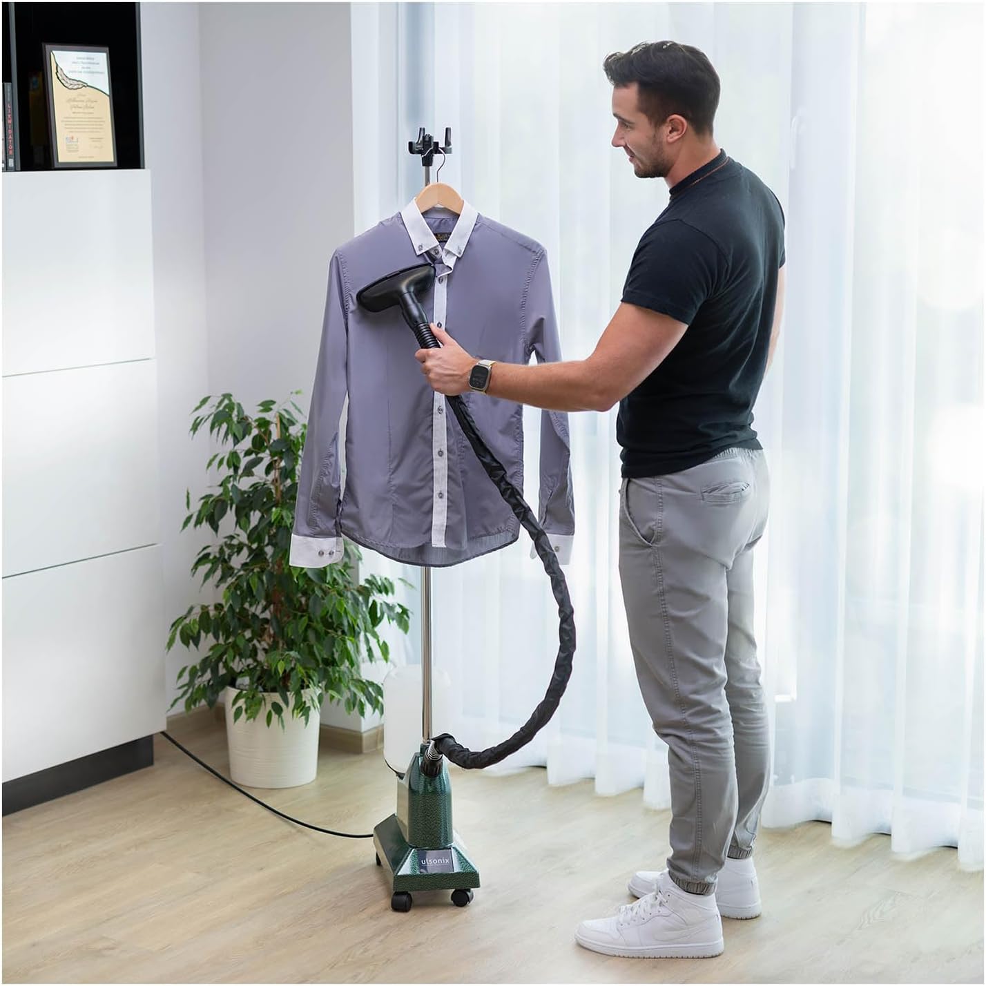 Garment Steamer 1450W Fast Heat 3.65L Upright Steam Brush 90min