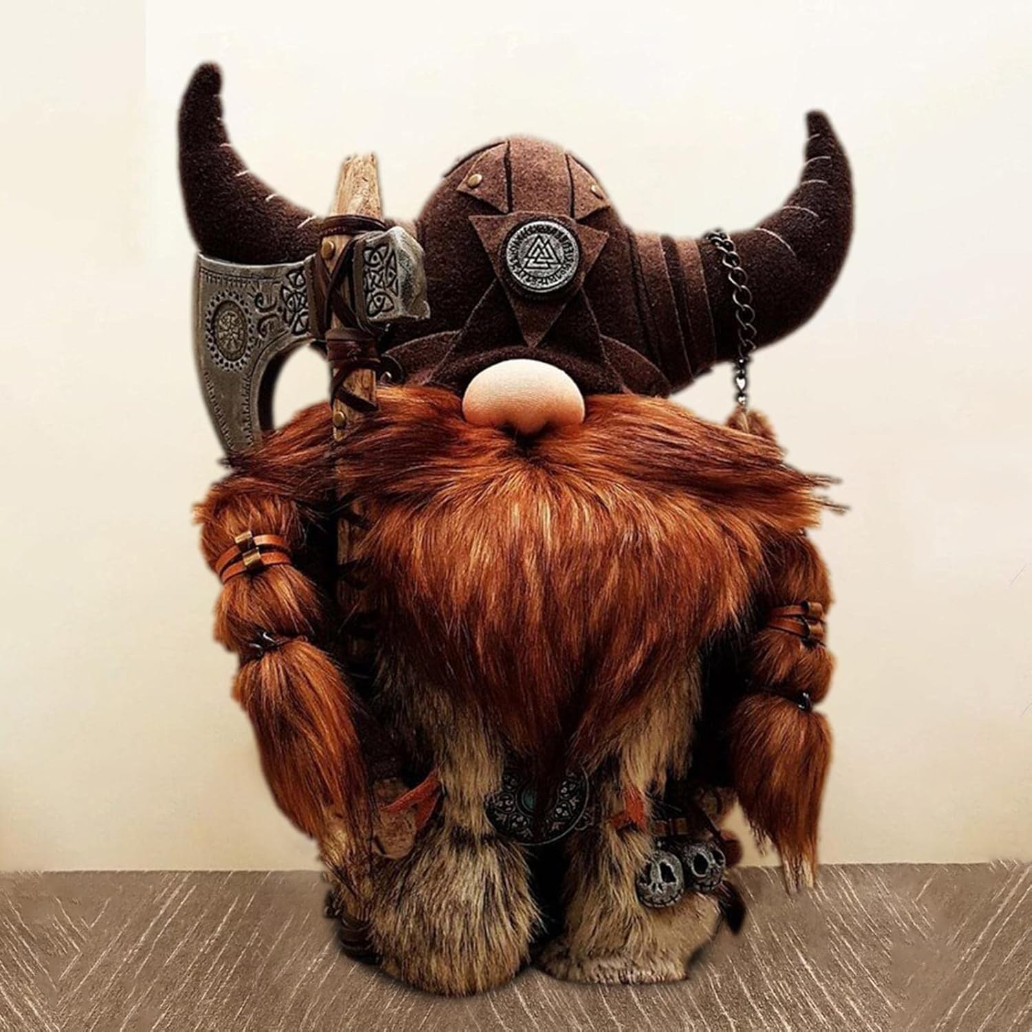 Viking Gnome Statue Resin Garden Decor Funny Lucky Ornament
