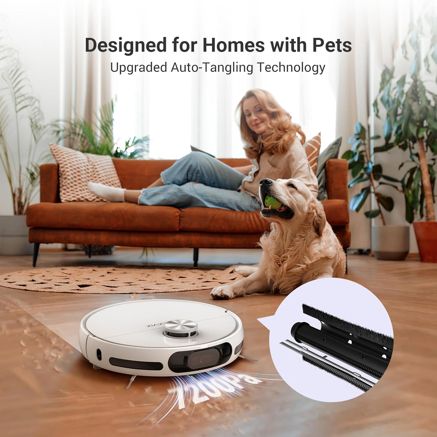 Robot Vacuum Mop Self Empty 7200Pa Auto Wash Dry LiDAR WiFi