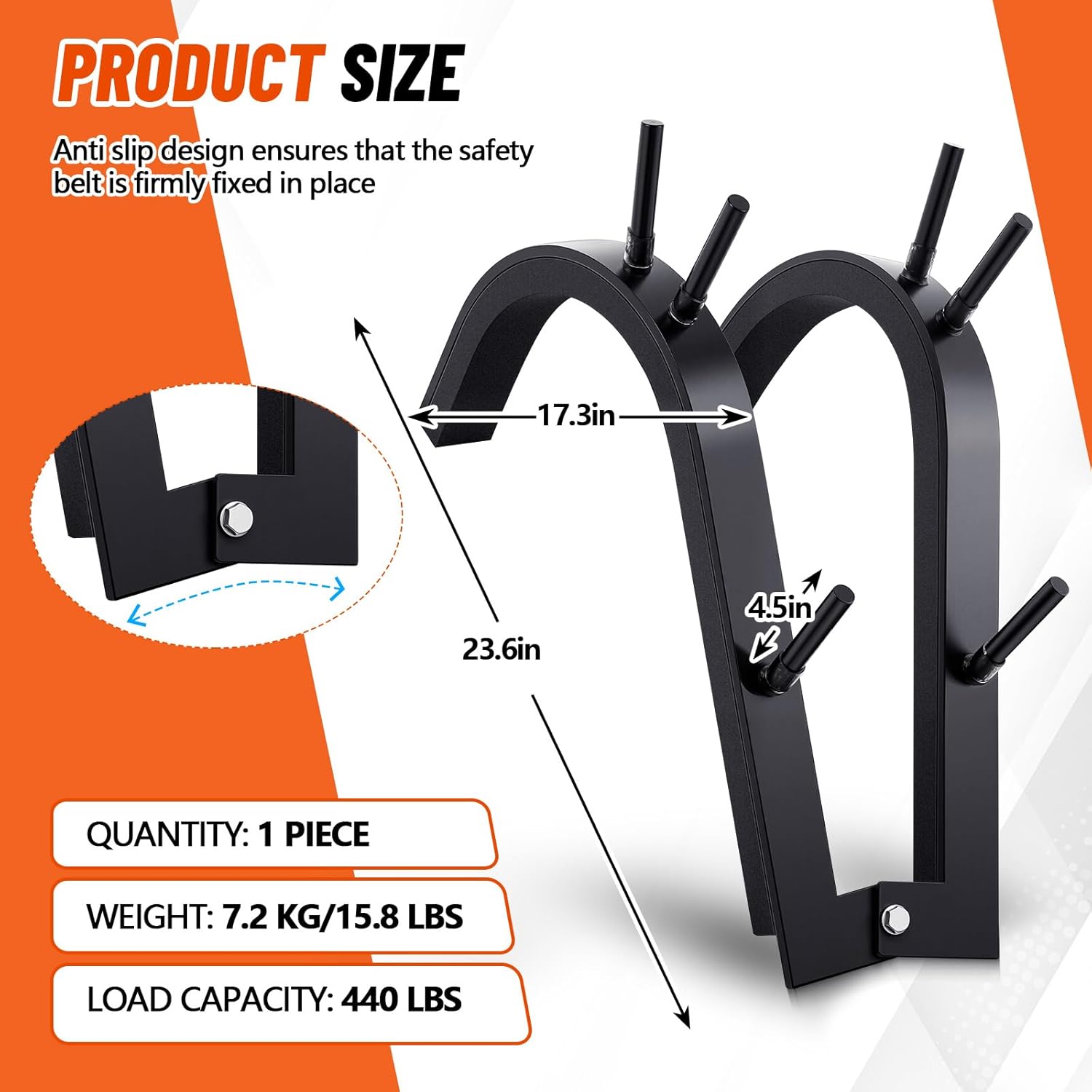 Front Squat Harness Weightlifting Shoulder Strap Zercher Squat Trainer