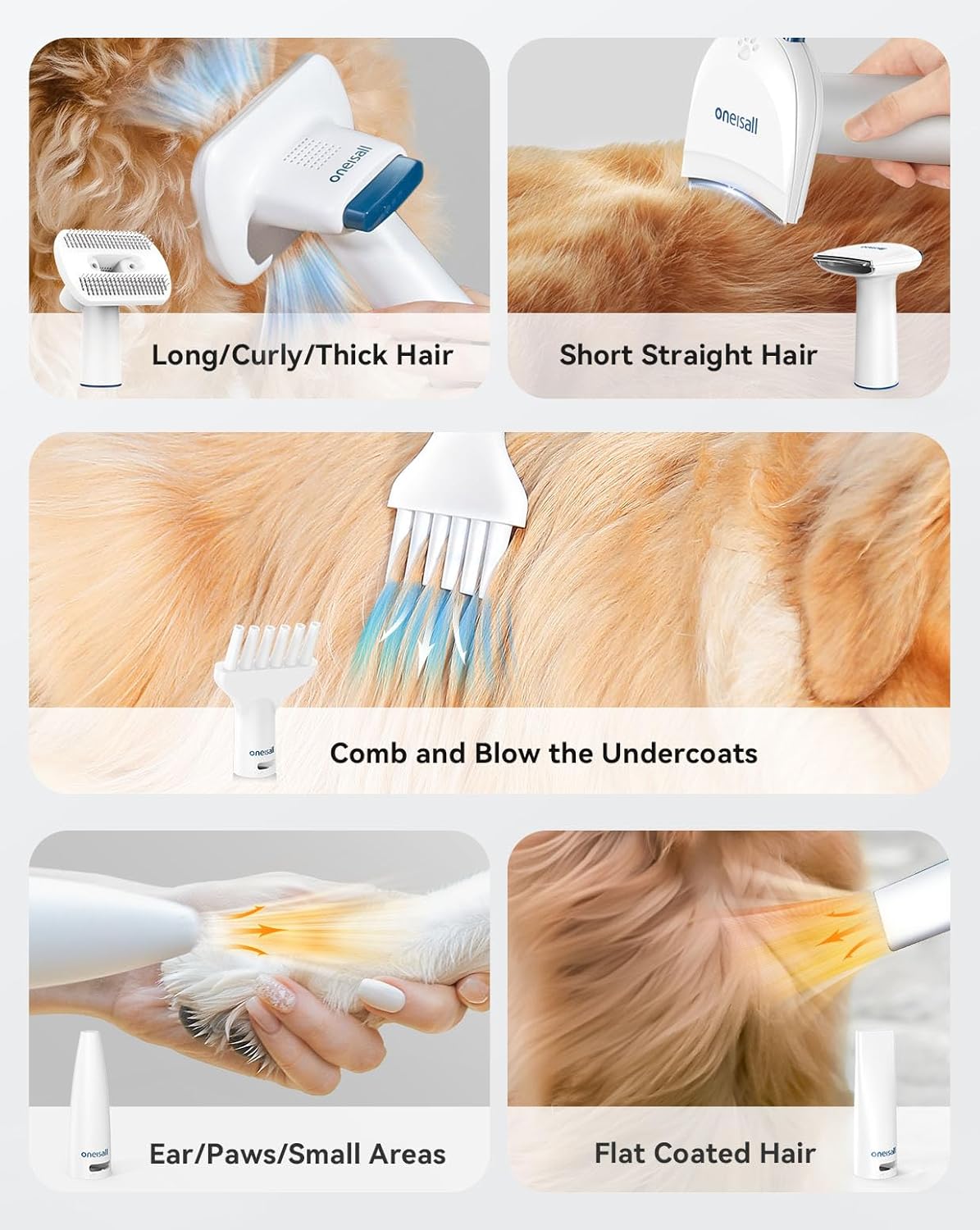 Dog Grooming Vacuum Dryer Clipper Kit 8 In 1 12000Pa