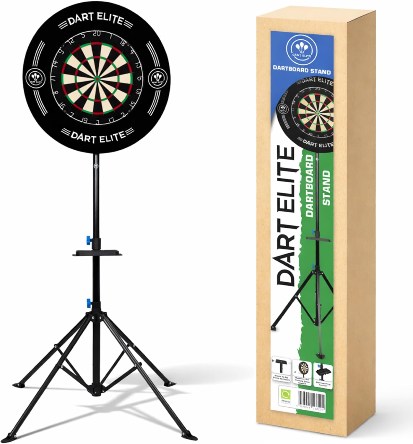 Dart Board Stand Portable 4 Leg Stable Base Tray Metal Indoor