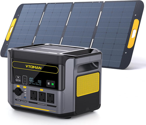 1000W Portable Solar Generator 828Wh With 400W Solar Panel