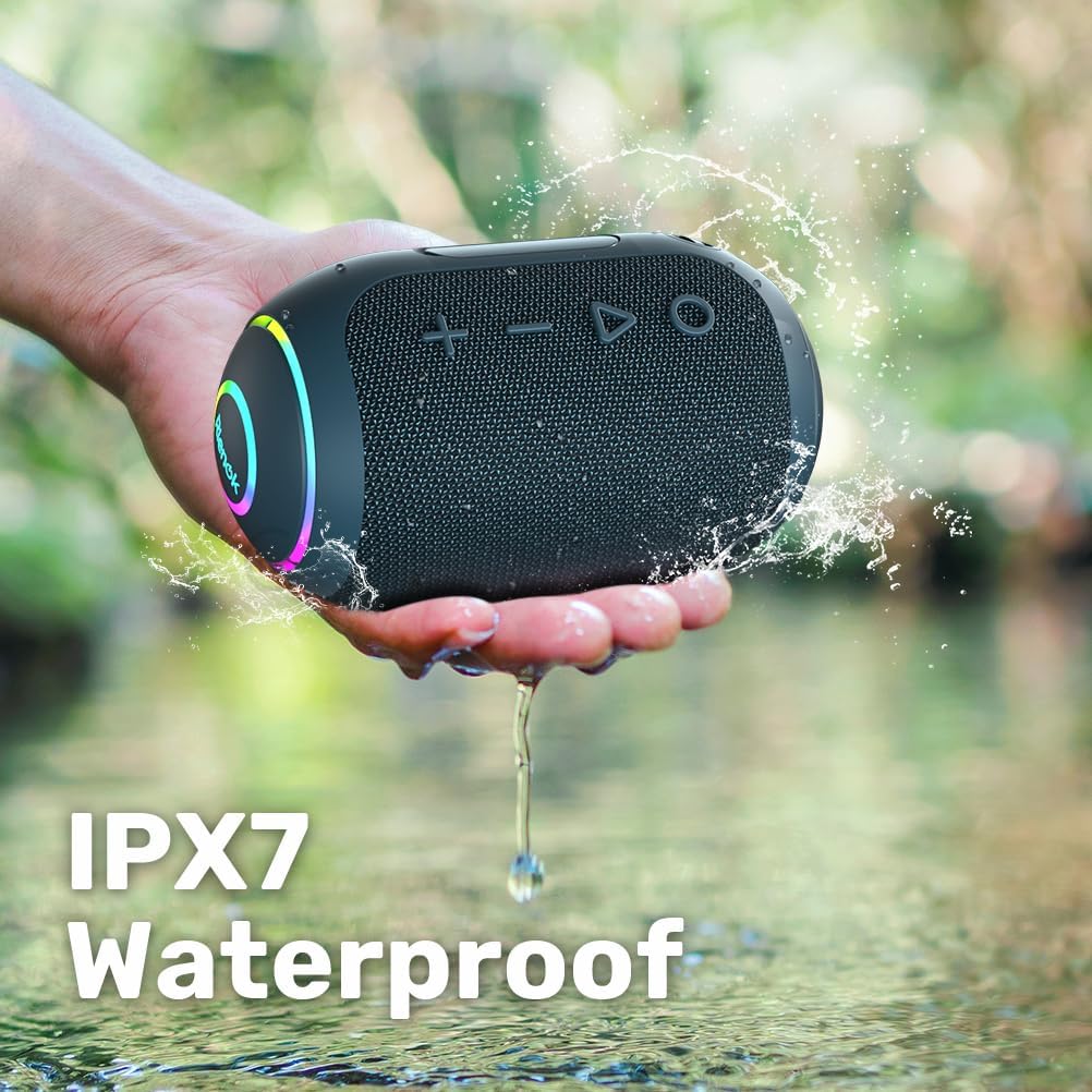 Mini Bluetooth Speaker Waterproof IPX7 Portable Bass 10H Play