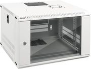 6U Wall Mount Server Cabinet 450mm Glass Door White