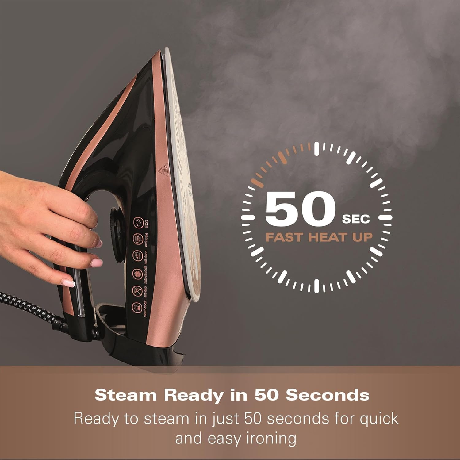 Steam Generator Iron 3100W 3 Bar Pressure 120g Steam Vertical Steam