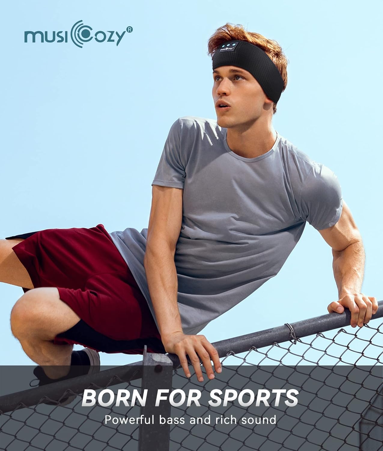 Bluetooth Sleep Headband Headphones Ultra Thin Speakers 16 Hour