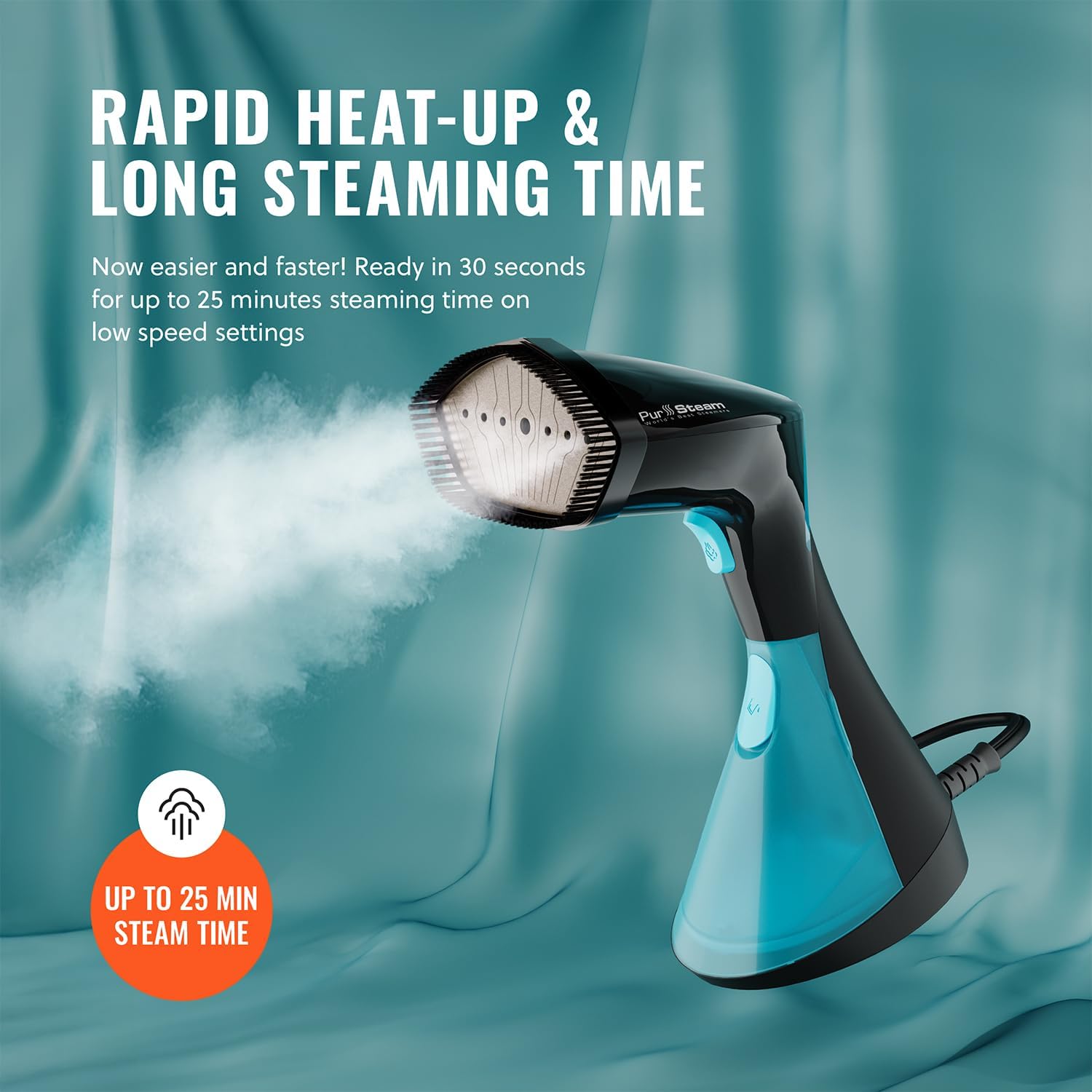 Handheld Clothes Steamer 3 Steam Modes Fast Heat Portable