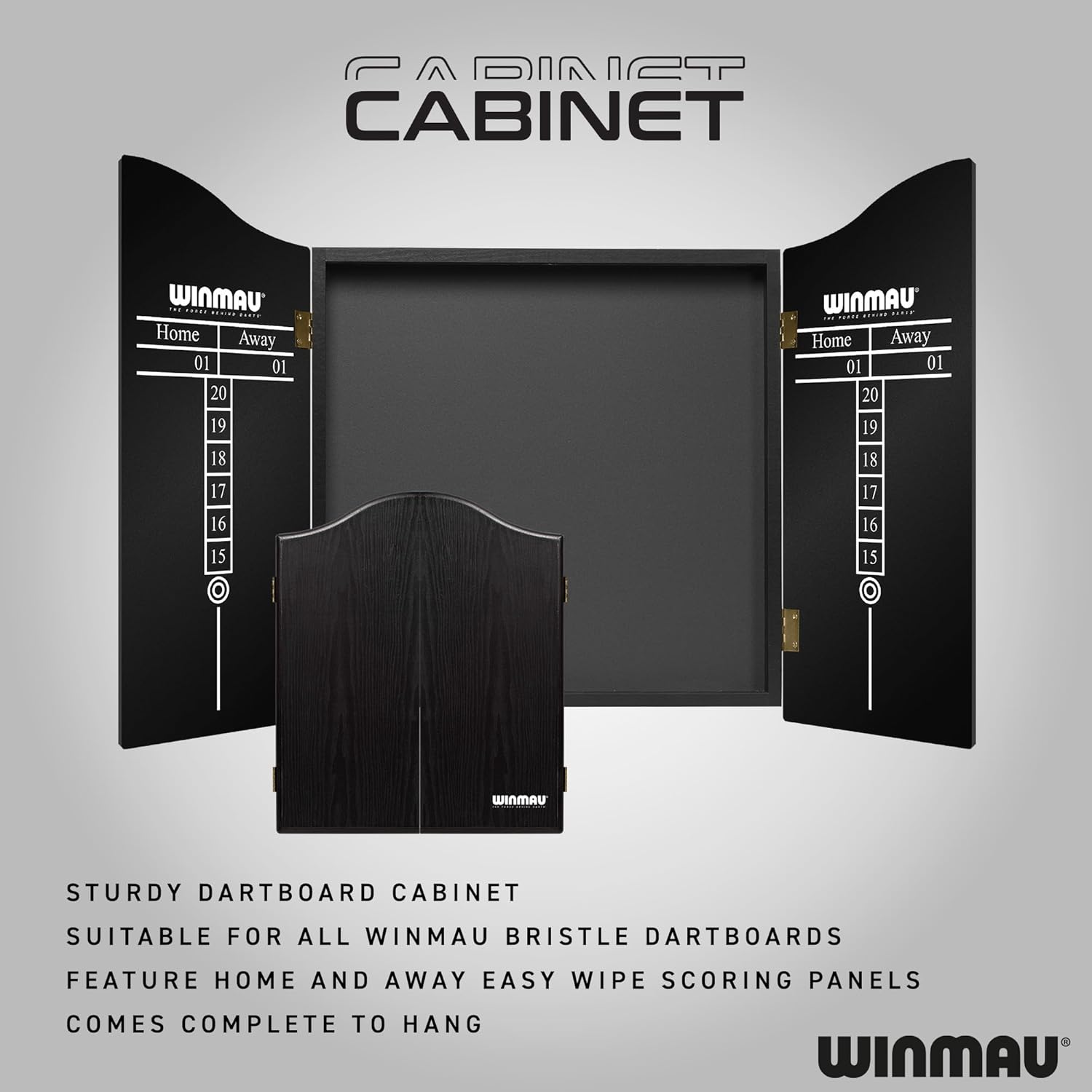 Dart Board Cabinet Skull Design Wood Scoreboard Doors Home
