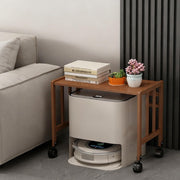 Mobile Robot Vacuum Stand Adjustable Storage Cabinet 4 Tier Shelf