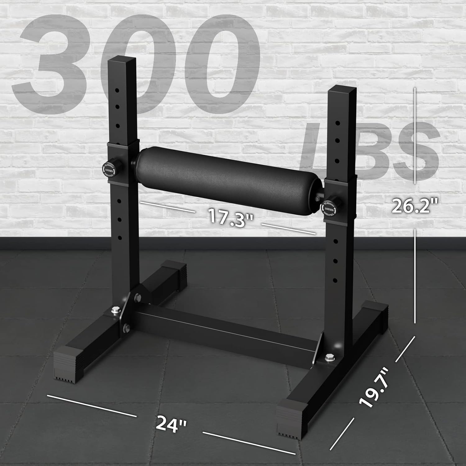 Single Leg Squat Stand Adjustable Bulgarian Split Squat Trainer