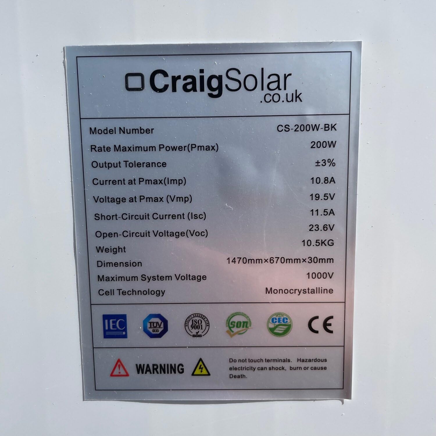 200W Solar Panel Black Frame 14 Busbar Mono High Efficiency