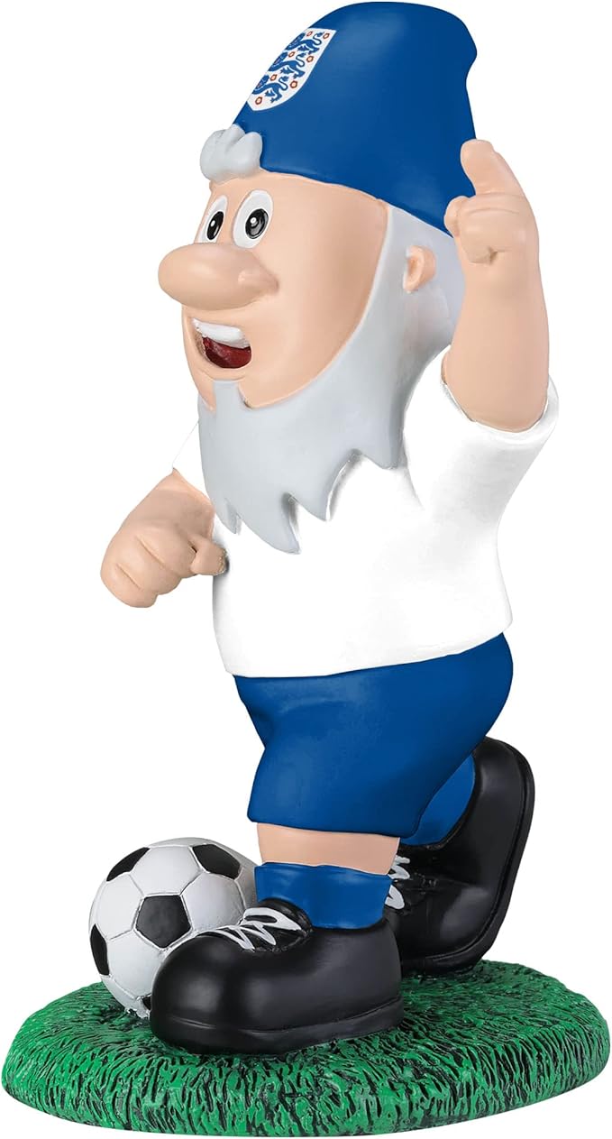 England Football Gnome Garden Ornament Corner Kick Decor