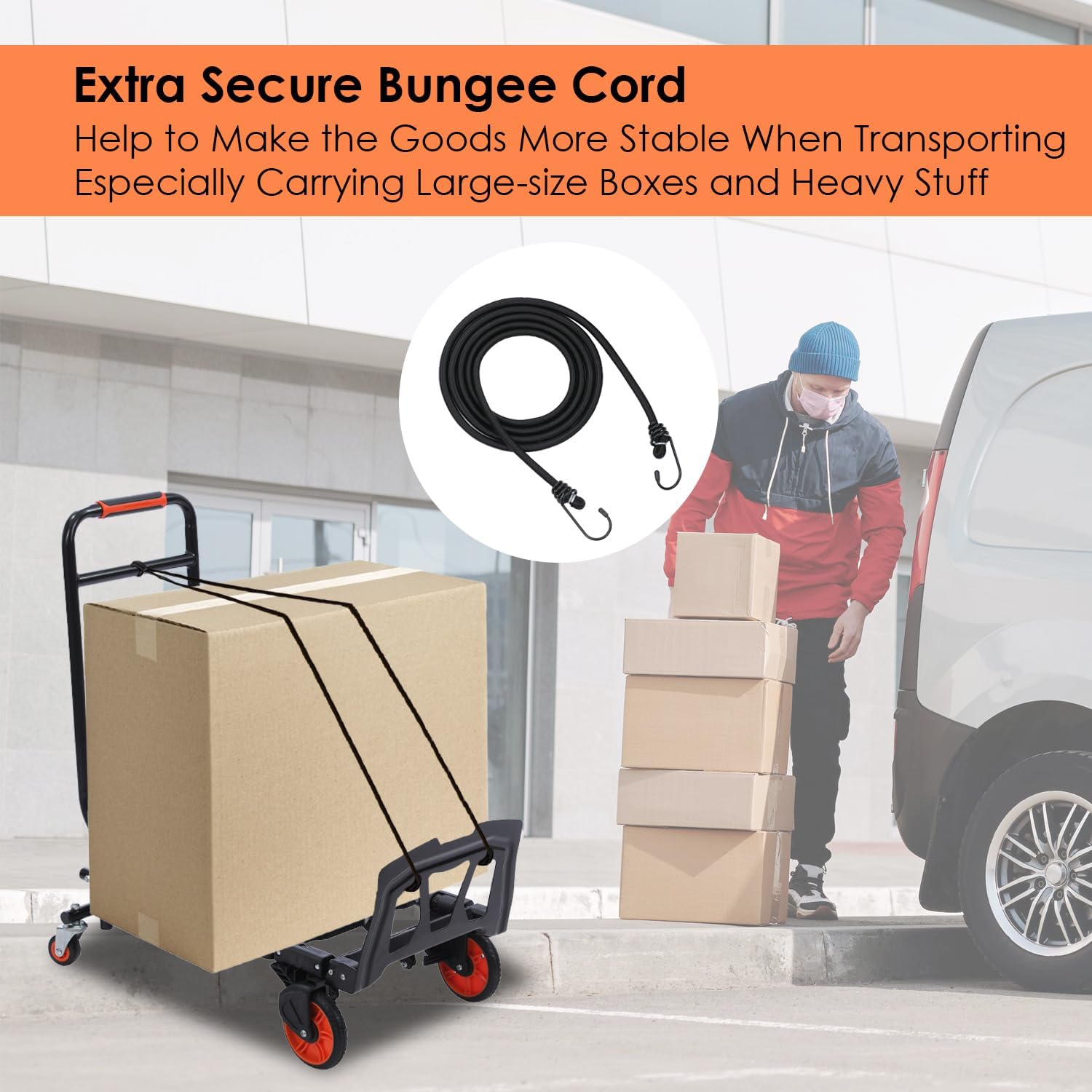 2 in 1 Folding Hand Truck Trolley 150KG Platform Dolly