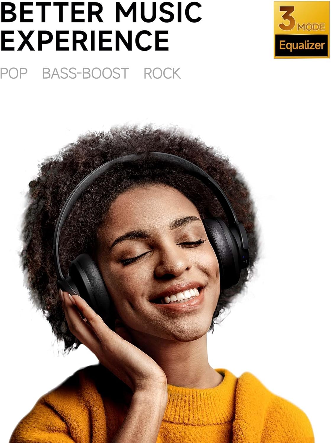 Bluetooth Over Ear Headphones 120H Playtime Deep Bass Foldable