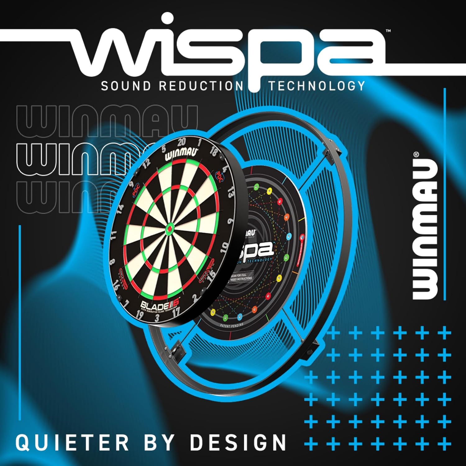 Dartboard Sound Reduction System Noise Control Mount Fits Standard