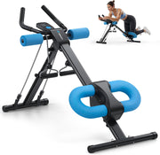 Adjustable Ab Machine Foldable Core Trainer Home Gym Workout w/ LCD