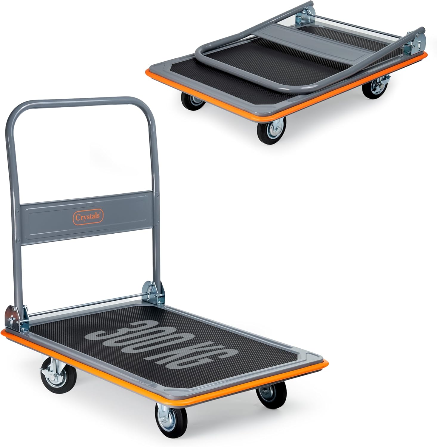Heavy Duty Folding Platform Trolley 300KG Hand Truck Black