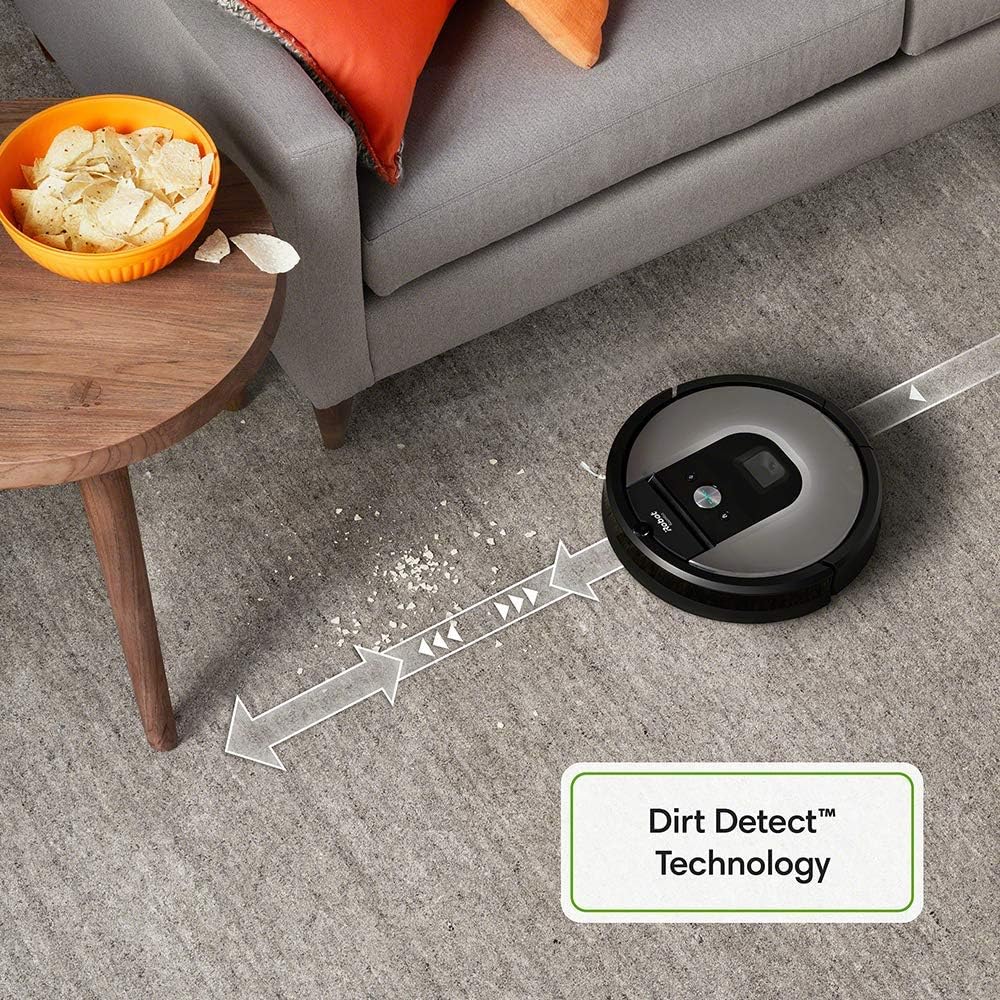 Robot Vacuum WiFi Smart Mapping Pet Hair Multi Surface Auto Clean