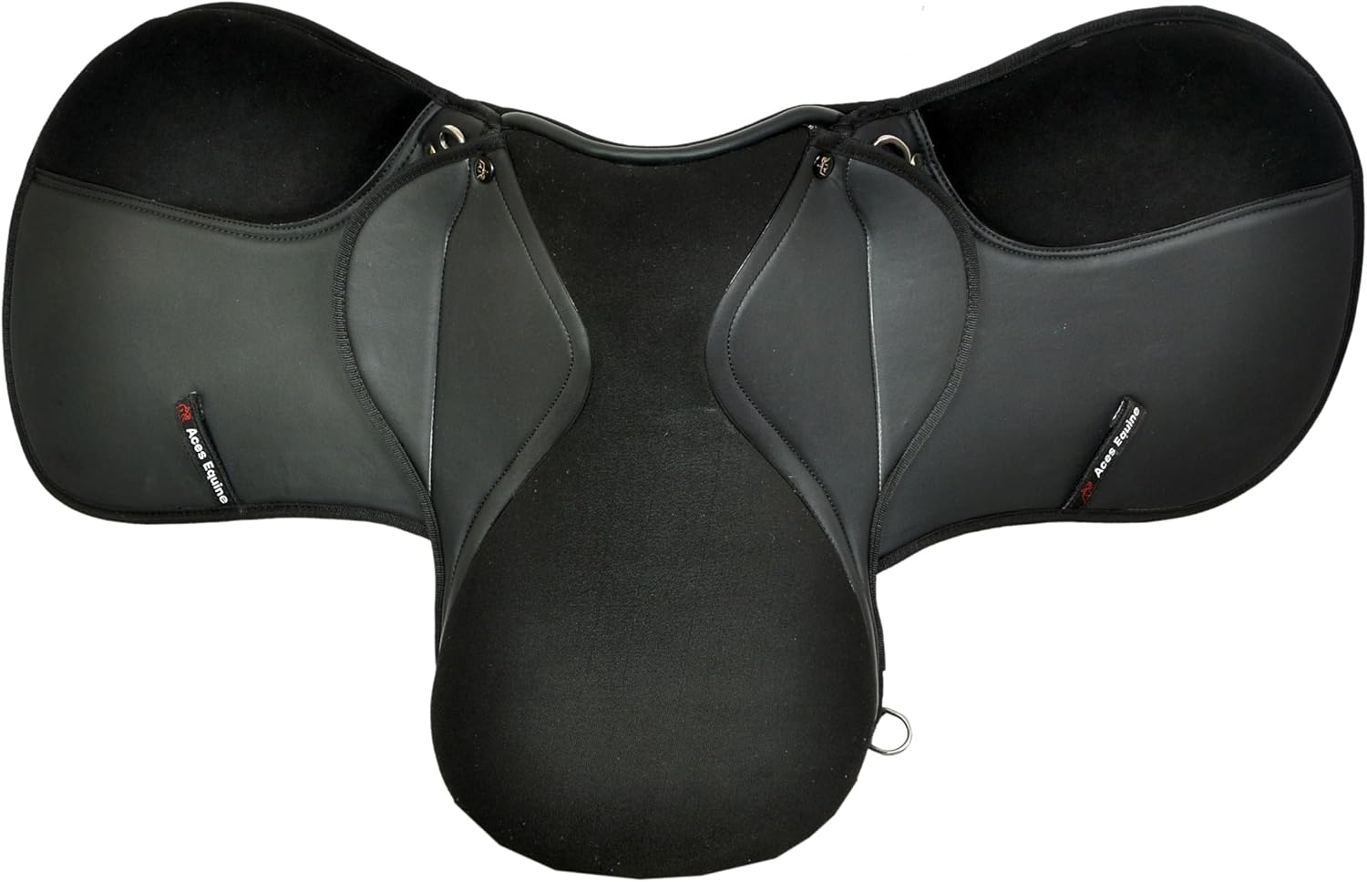 Black Synthetic Leather General Purpose Saddle Suede Seat 18 Seat