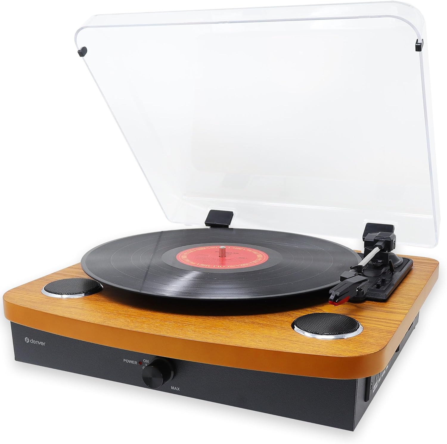 Bluetooth Vinyl Record Player USB SD Recording Stereo Wood