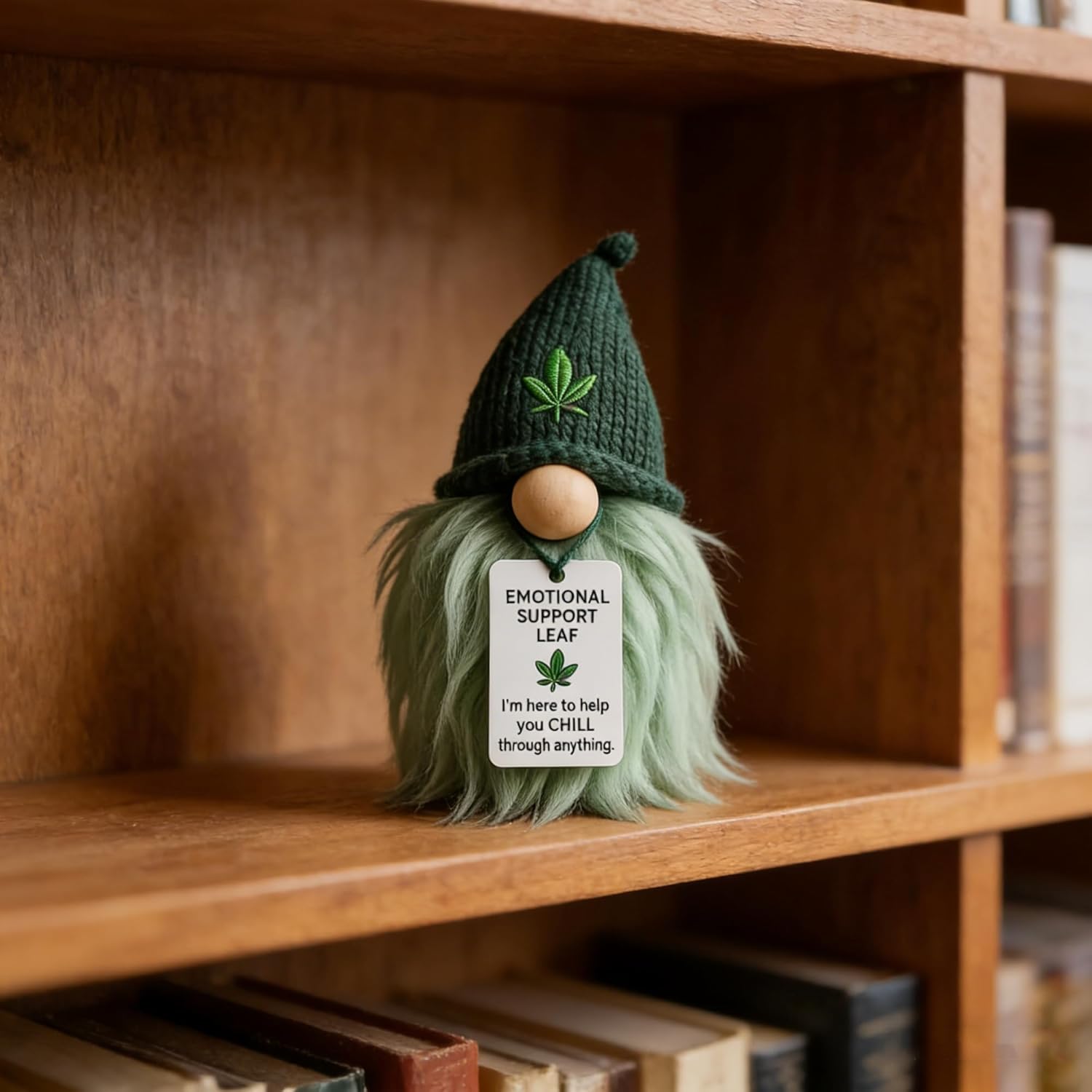 Weed Gnome Emotional Support Figurine Funny Desk Decor Gift
