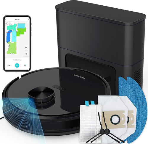 Robot Vacuum Mop Self Empty 4500Pa LiDAR WiFi Smart Clean