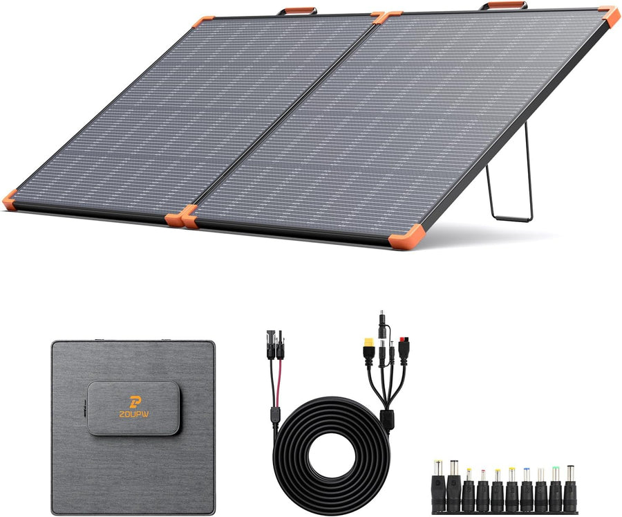 180W Foldable Solar Panel N Type IP68 RV Camping Charger