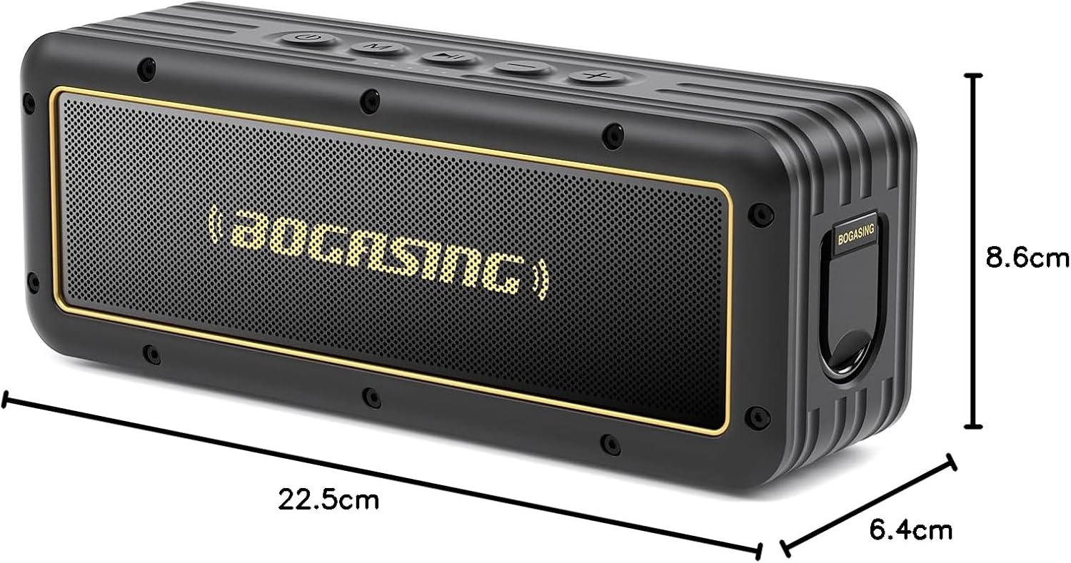 Portable Bluetooth Speaker 50W Deep Bass IPX7 Waterproof 24H Play