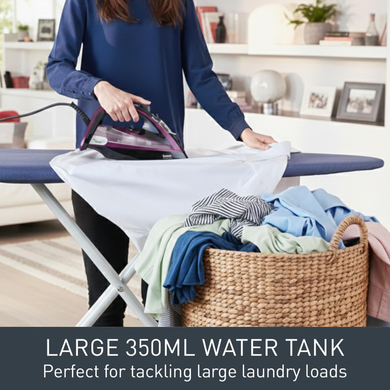 3000W Steam Iron 240g Steam Boost Durilium Soleplate 350ml Tank