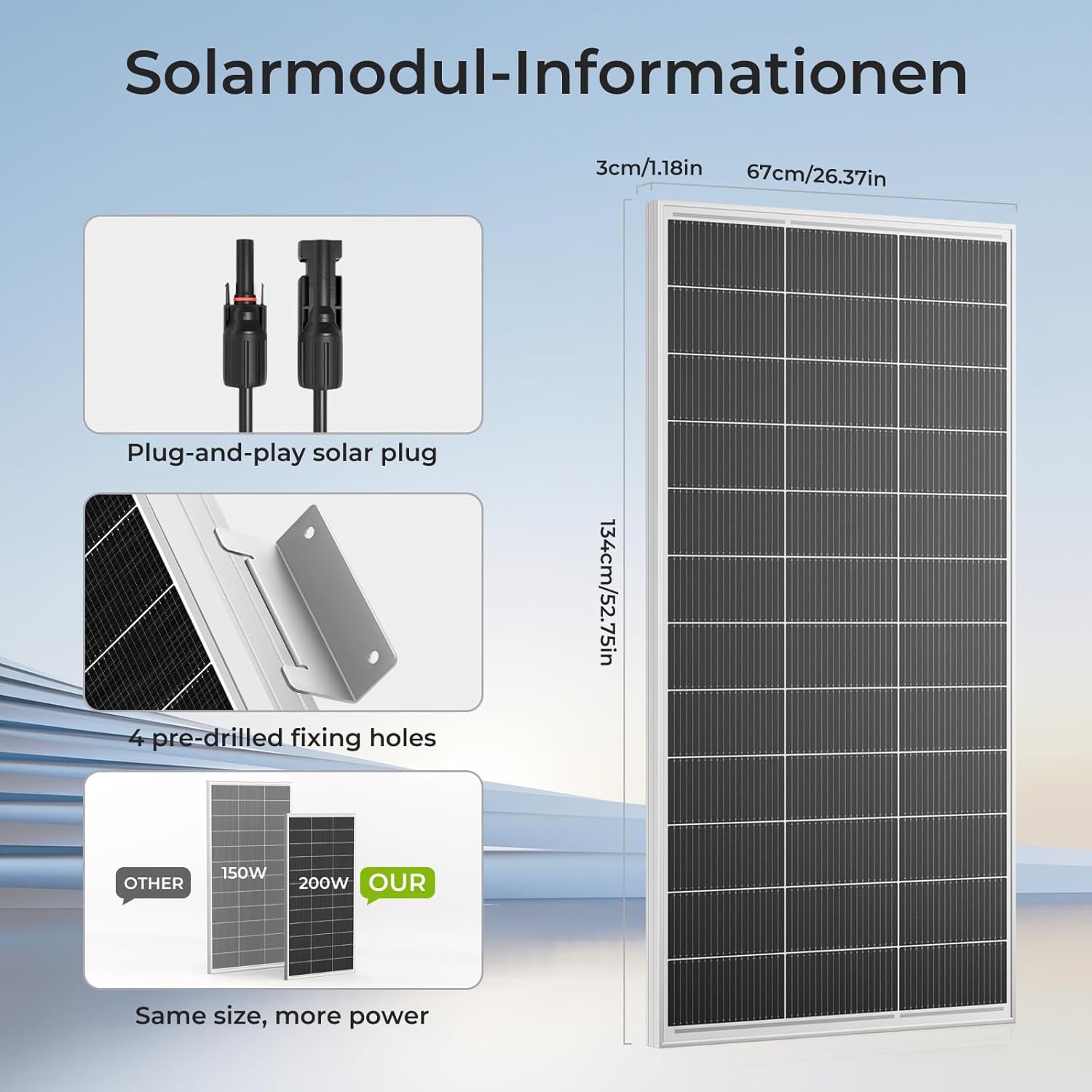 400W Solar Panel Kit 2 x 200W Mono IP68 MC4 Off Grid