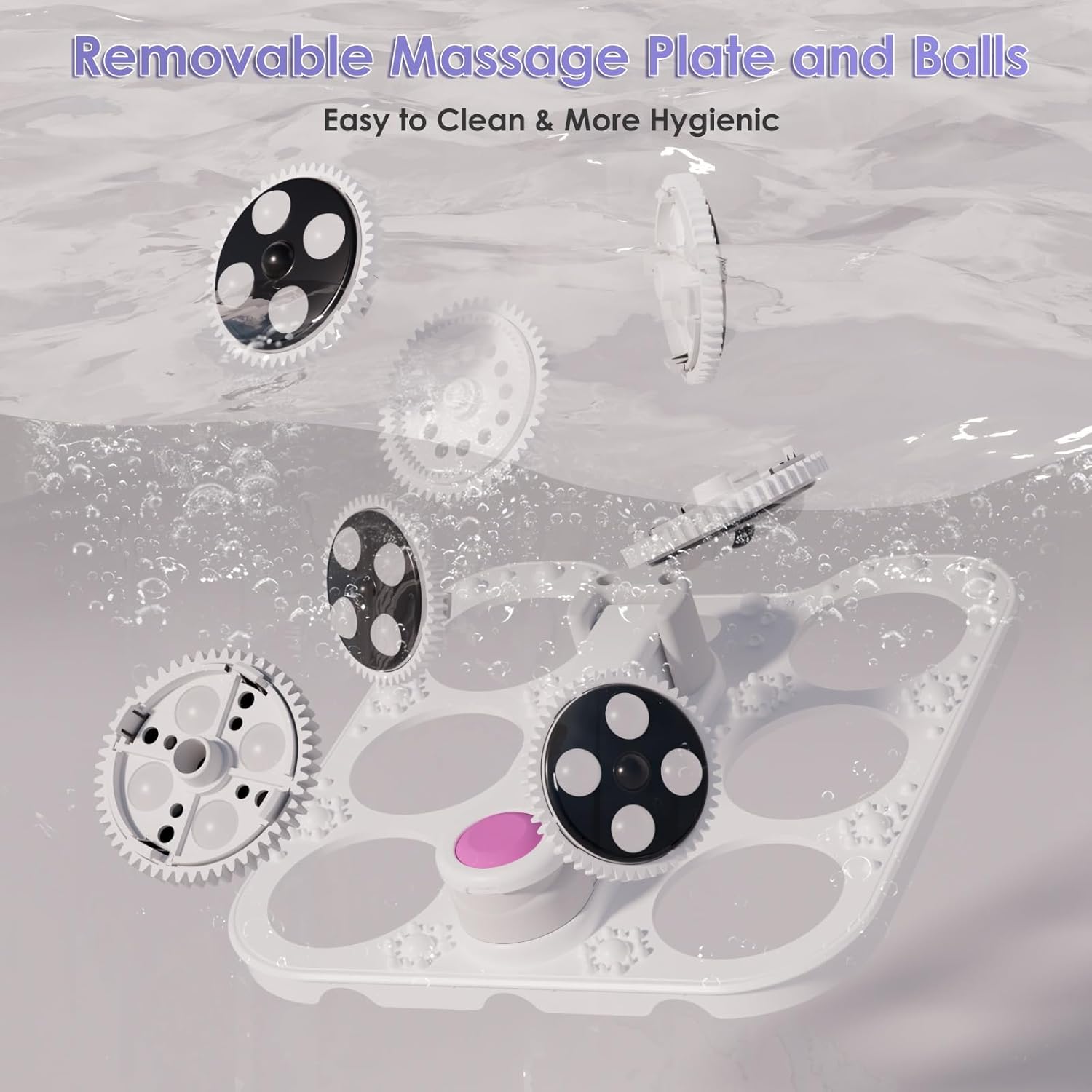 Foldable Foot Spa Massager Heat Bubble Shiatsu Balls Temp Control